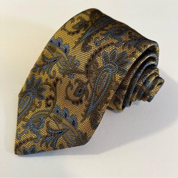 Robert Talbott Best of Class Hand Sewn Silk Made in USA Paisley Tie‎